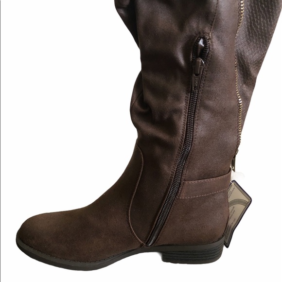 Coffee White Mountain Leto Boot, size 6M, NIB - Picture 2 of 6